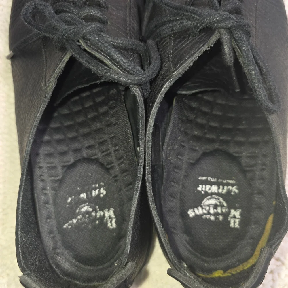 Dr. Martens Islip Oxford Loafers Black Pebbled Leather 43 Men‎ 10 Women 11